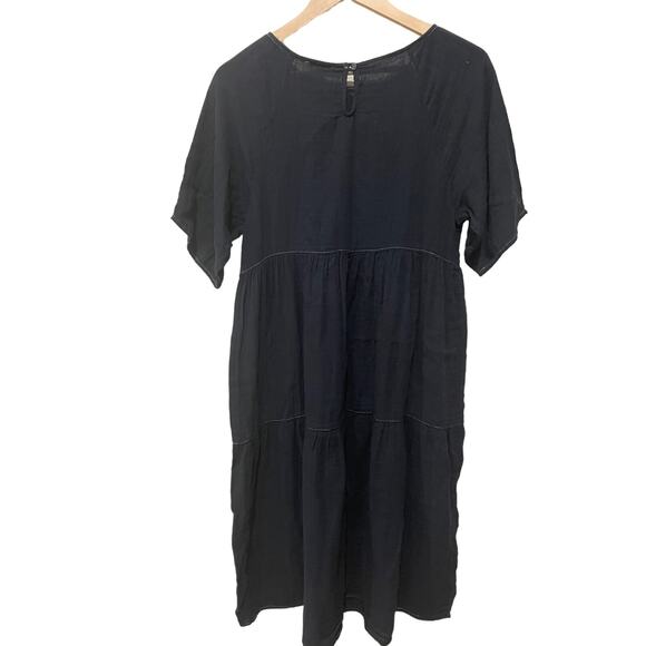 Calme by Johnny Was Raglan Tiered Midi‎ Dress Size XS - Picture 4 of 5